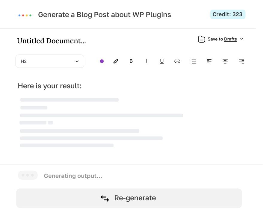 Generišite, uredite, izvezite.